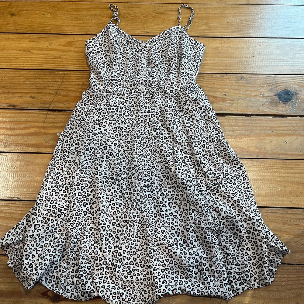 (124) CHEETAH PRINT DRESS